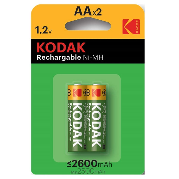 Аккумуляторы Kodak AA/HR6-2BL 2600mAh 1.2V, 2 шт.