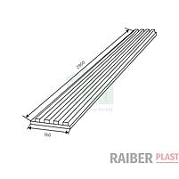 Реечная ПВХ панель Raiber Plast (CSG05-A01), фото 3