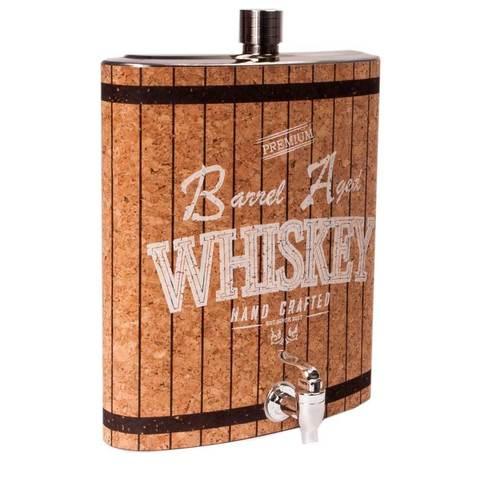 Фляжка-диспенсер подарочная GT GUONAI Stainless Steel Hip Flask 128 oz A [3,8 л] (WHISKEY (темно-коричневая)) - фото 3 - id-p105906941