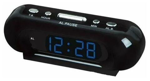 Часы электронные сетевые с будильником LED ALARM CLOCK VST-716 (Синий) - фото 6 - id-p105906942