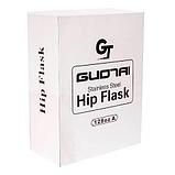 Фляжка-диспенсер подарочная GT GUONAI Stainless Steel Hip Flask 128 oz A [3,8 л] (WHISKEY (темно-коричневая)), фото 5