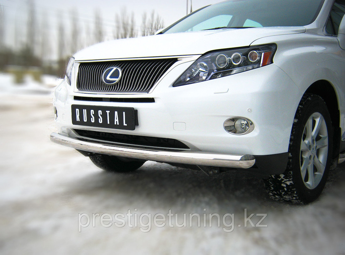 Защита переднего бампера d76 (дуга) Lexus RX350 - 450 2009-12 - фото 1 - id-p105908631