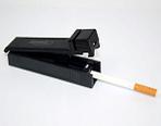 Машинка для набивки сигарет 0401100 Atomic, пластик/металл, механическая, черная, фото 3