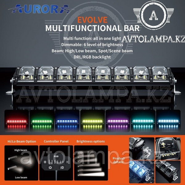 Однорядная мультифункциональная светодиодная панель AURORA серии EVOLVE ALO-N-40 - фото 10 - id-p105909095
