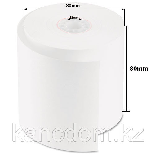 Чековая лента термобумага 80*80*12. 48г/м2