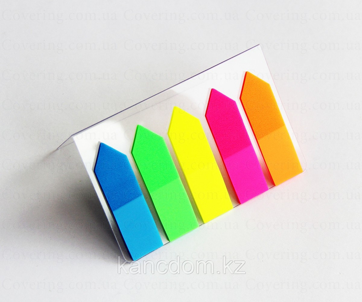 Стикер-флажок пластик 45*12мм 5цв. по 25л. Fantastick