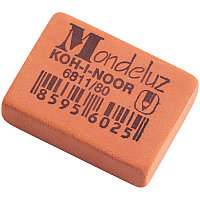 Ластик Koh-I-Noor "Mondeluz" 80, прямоугольный, натуральный каучук, 26*18,5*8мм