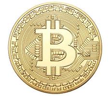 Монеты сувенирные "Bitcoin" gold