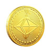 Монеты сувенирные "Ethereum" gold