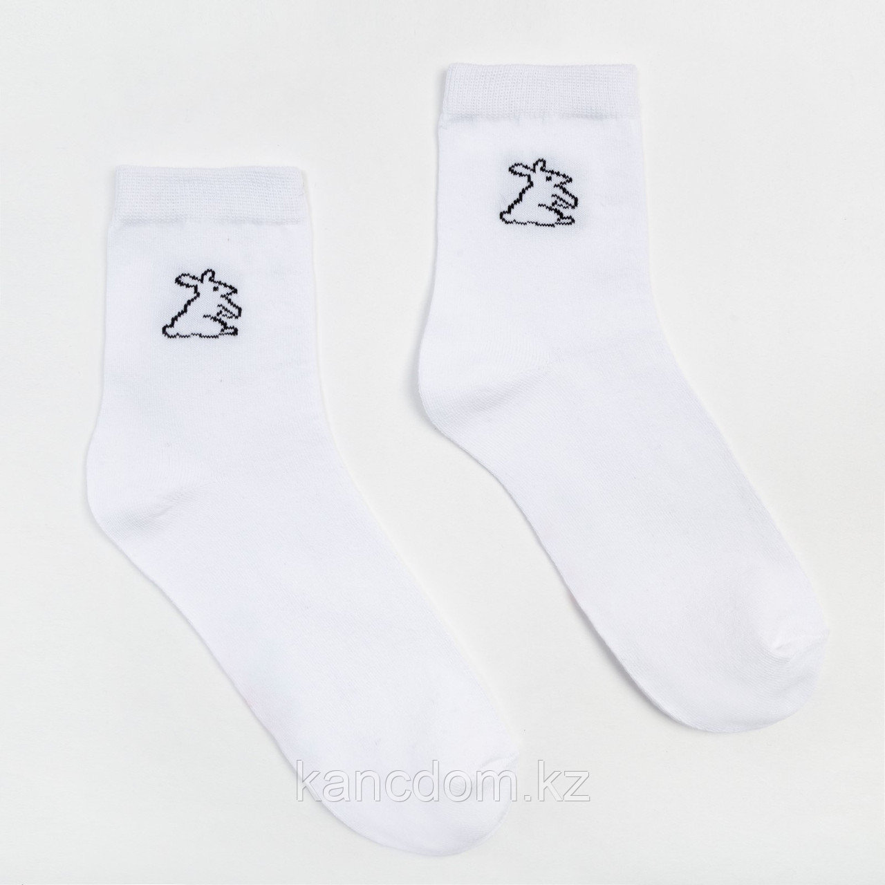 Носки женские MINAKU «Зайчик», цвет белый, размер 36-37 (23 см)