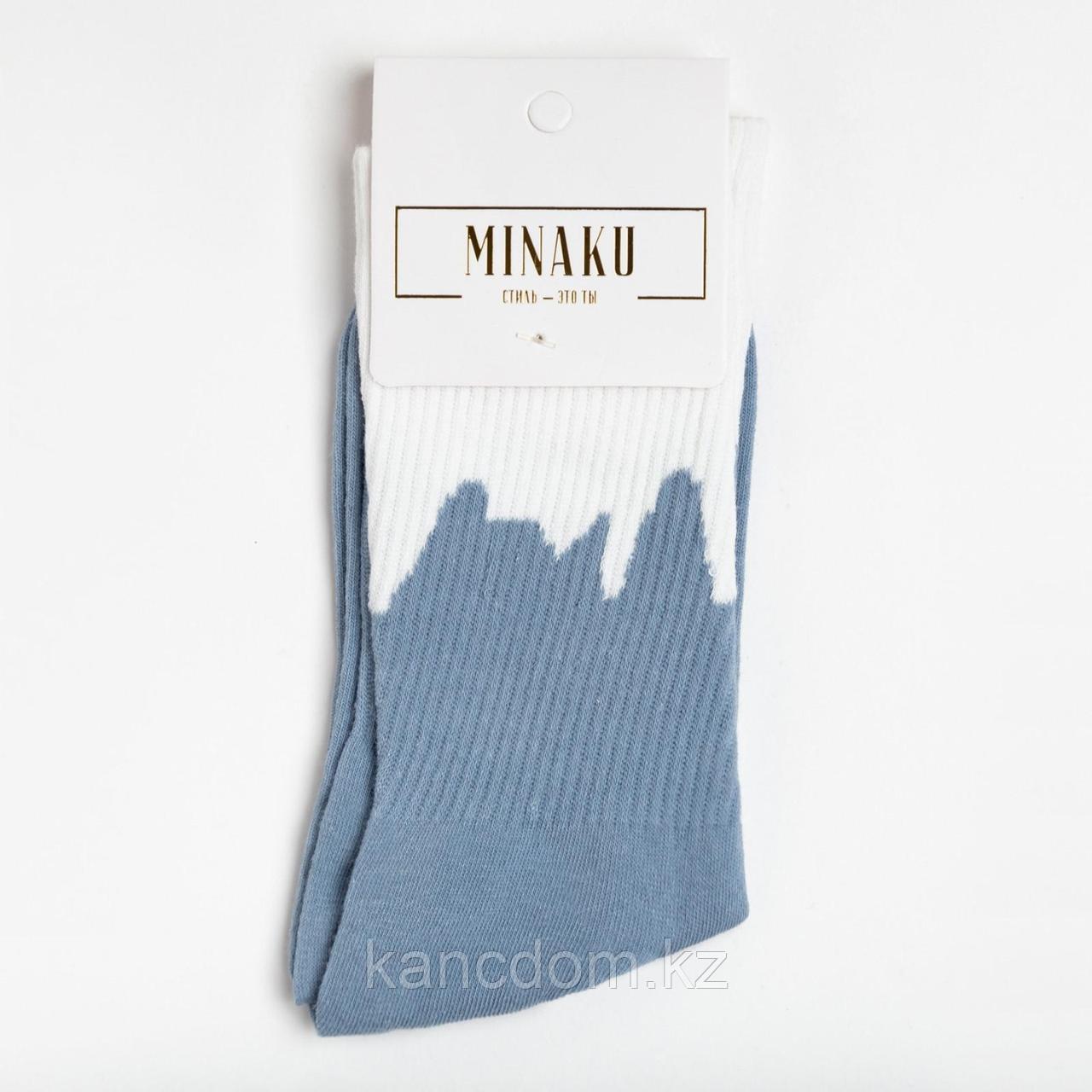 Носки MINAKU, цвет синий, р-р 36-41 (23-27 см)