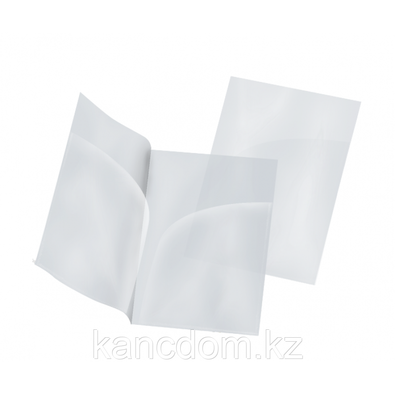 Папка-уголок пластиковая "Hatber", А4, 180мкм, прозрачная, фото 1
