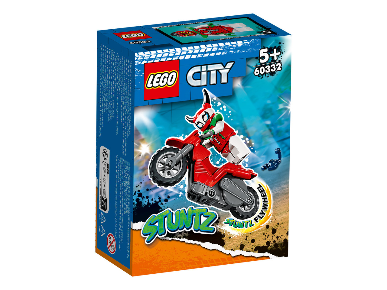 LEGO City 60332 Трюковой мотоцикл Отчаянной Скорпионессы, конструктор ЛЕГО - фото 2 - id-p105909378