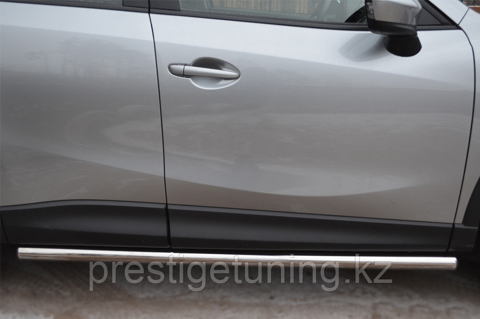 Защита порогов d63 (вариант 3) Mazda CX-5 2011-15 - фото 2 - id-p105909401