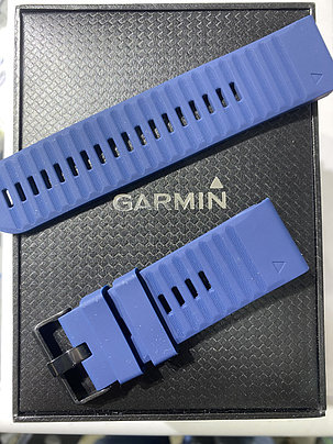 Garmin Fenix 5 fenix 6 26мм силиконовый Синий ремешок 2 оттенка на выбор, фото 2