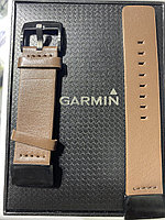 Ремешок кожаный коричневый 26мм для Garmin Fenix3, Fenix5X, Fenix5X plus, Fenix6X, Fenix6X pro