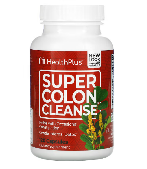 Health Plus Inc., Super Colon Cleanse (Супер очищение кишечника) 120 капсул
