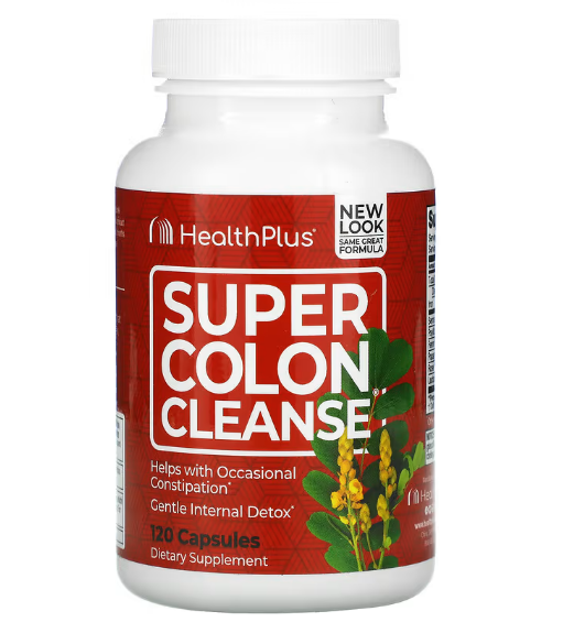 Health Plus Inc., Super Colon Cleanse (Супер очищение кишечника) 120 капсул - фото 1 - id-p105911503