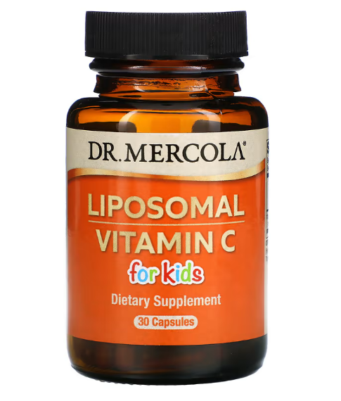 Dr. Mercola, липосомальный витамин C для детей, 30 капсул