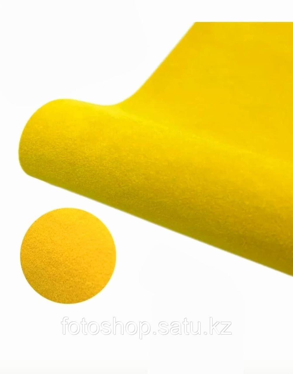 Термотрансферная  пленка флок желтый