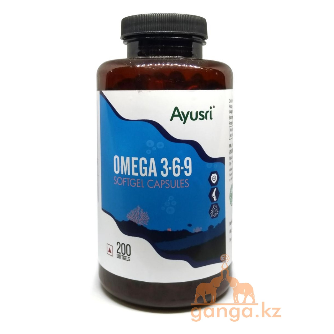 Омега 3-6-9 в капсулах (Omega 3-6-9 capsules AYUSRI), 200 кап