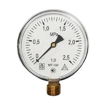 Манометр МТ-100 0-2,5 МПа. Республика Беларусь НП ООО "МЦ-Багория"