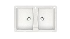 Мойка глян. Голби Z26Q1 (белый лед.)  Granit MARR BERGG lab.  ***!!!