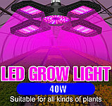 Фитолампа четырехлепестковая E27 красно-синий спектр уценка, фото 3