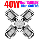 Фитолампа четырехлепестковая E27 красно-синий спектр уценка, фото 4