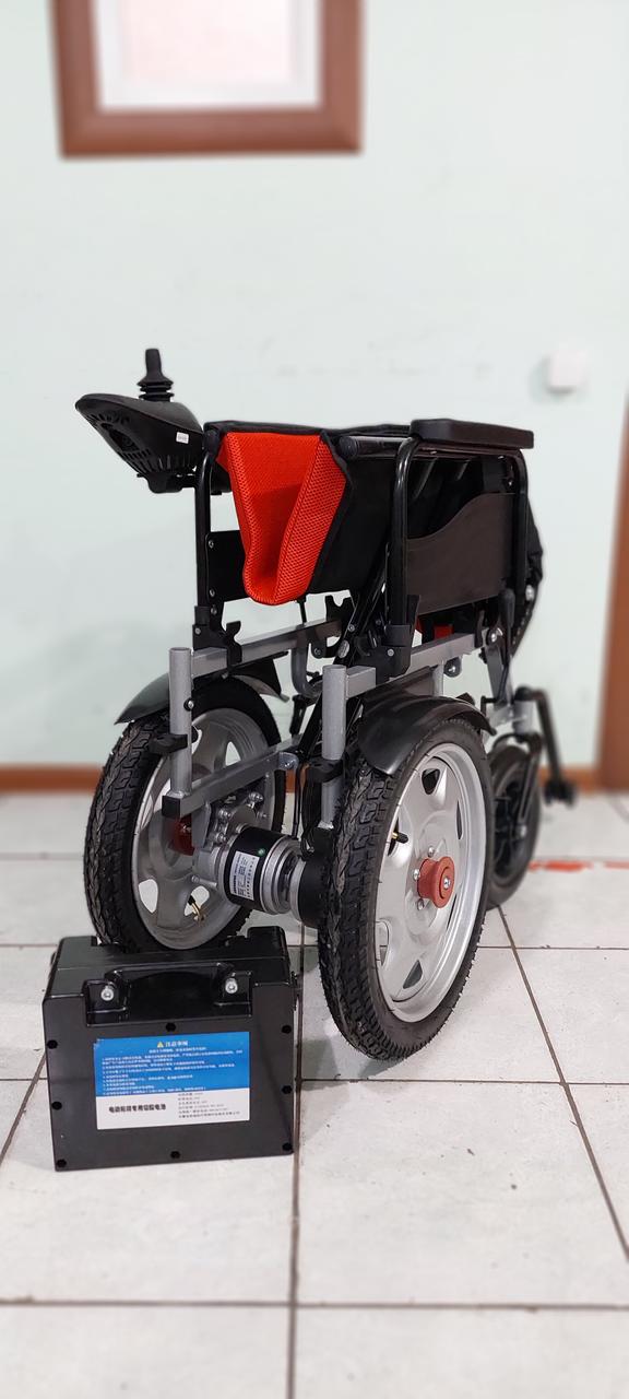 Инвалидная коляска электр.,30 Кг, COSIN COLOR 180d, 24v 500w (2*250w). Аккум. гелевый 24v 12A/H. - фото 5 - id-p60823488