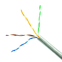 Кабель сетевой UTP, CCA, Cat 5e. 4*2*0.50mm, PVC для внутренней прокладки (305м)