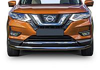 Защита переднего бампера d57 + комплект крепежа Rival Nissan X-Trail 2018-