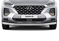 Защита переднего бампера d57 + комплект крепежа RIVAL Hyundai SantaFe 2018-2021
