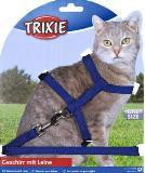 Trixie Шлейка для кошек и мелких собачек, нейлон 22-42см/10мм, поводок 1,25м
