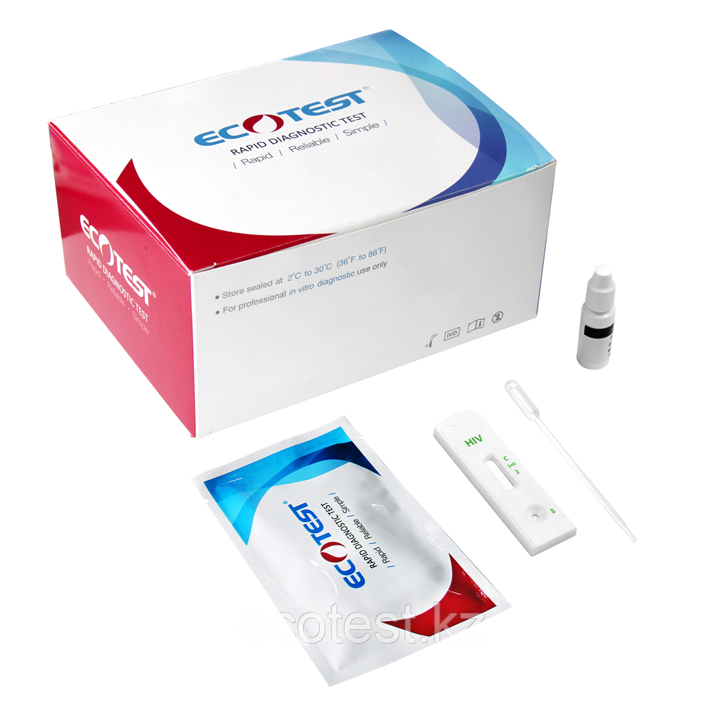 Экспресс-тест ВИЧ HIV 1/2/0 купить в Алматы - EcoMedTest