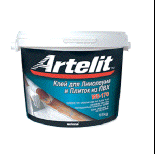 ARTELIT клей для линолеума и плиток ПВХ WB-170 - фото 1 - id-p105999667