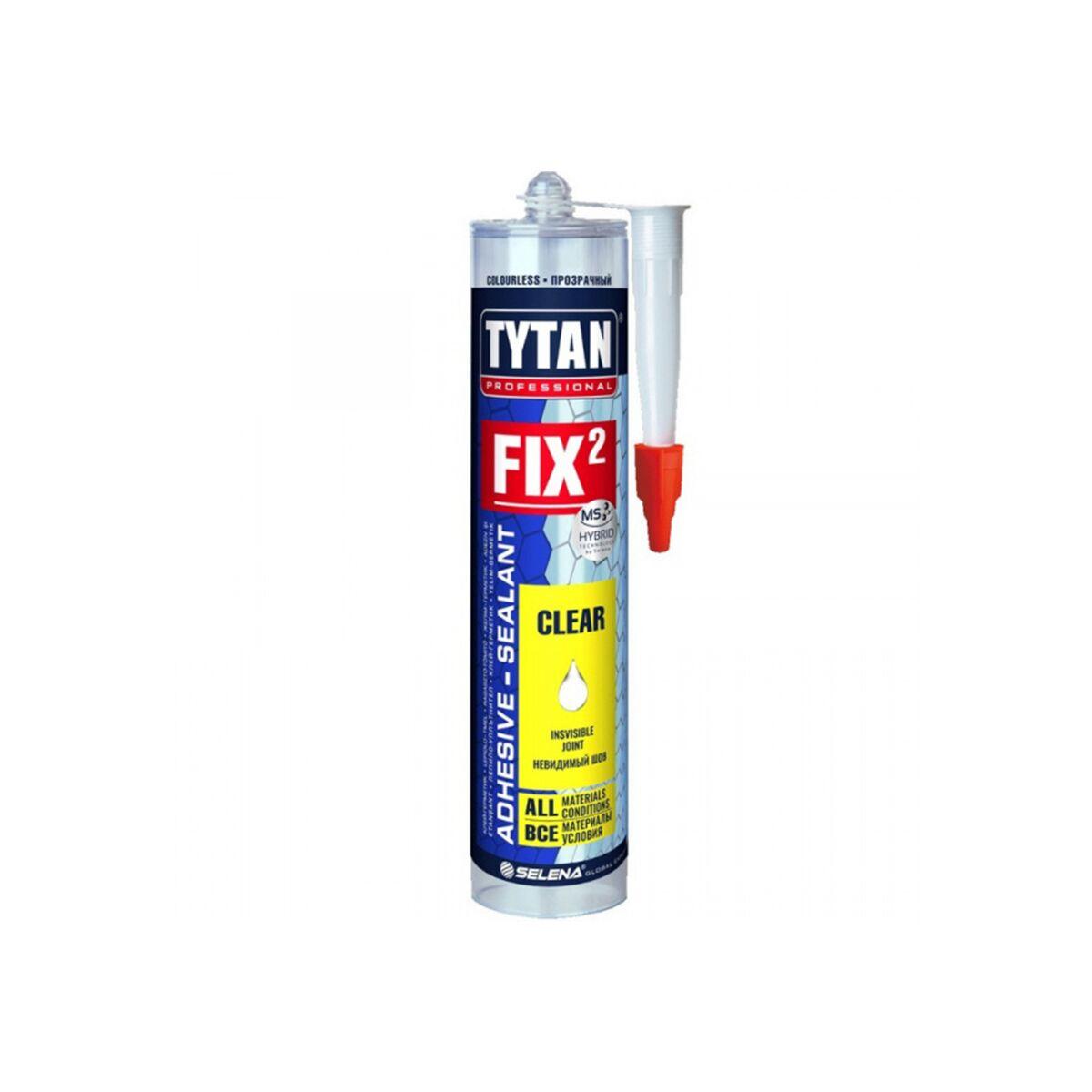 TYTAN клей монтажный Fix² CLEAR, бесцветный, 290 мл - фото 1 - id-p105999683
