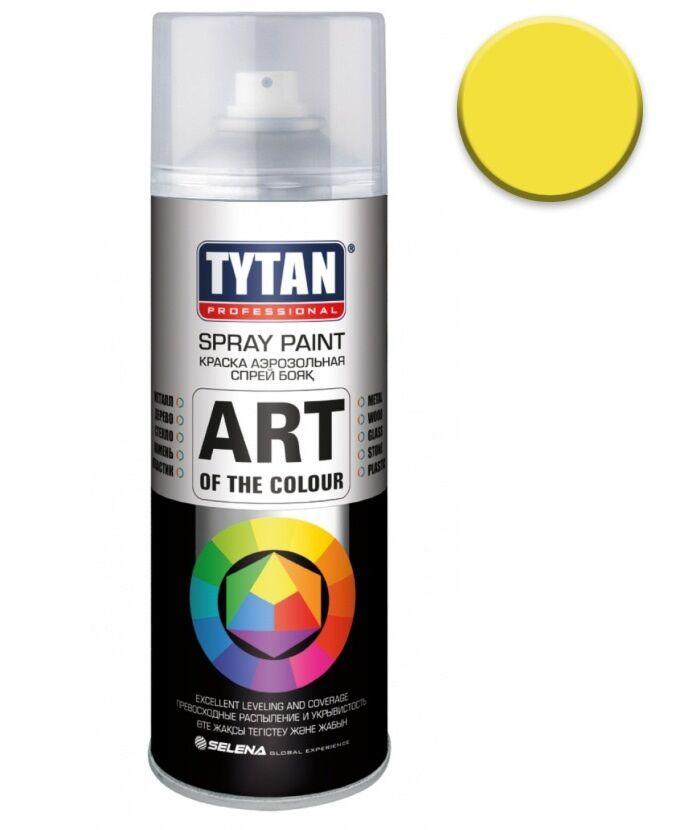TYTAN Краска аэрозольная, желтая, 400 мл - фото 1 - id-p105999753