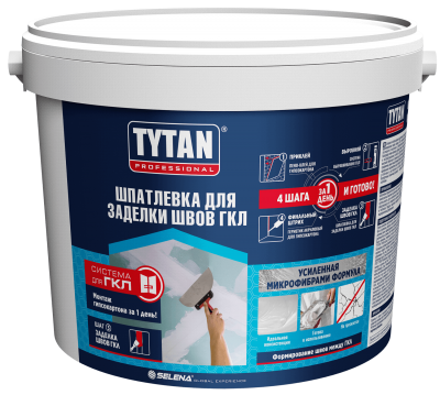 Tytan Professional Шпатлевка для заделки швов ГКЛ 1,8 кг белый - фото 1 - id-p105999767