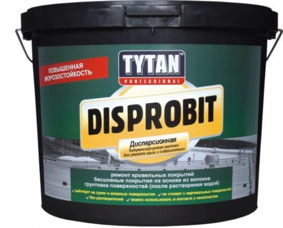 TYTAN DISPROBIT мастика дисперсионная битумно-каучуковая для ремонта крыш и гидроизоляции 20 кг. пласт. - фото 1 - id-p105999775