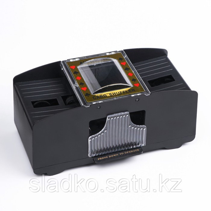 Шафл-машинка для перемешивания карт автоматическая на 2 колоды - фото 3 - id-p105999858