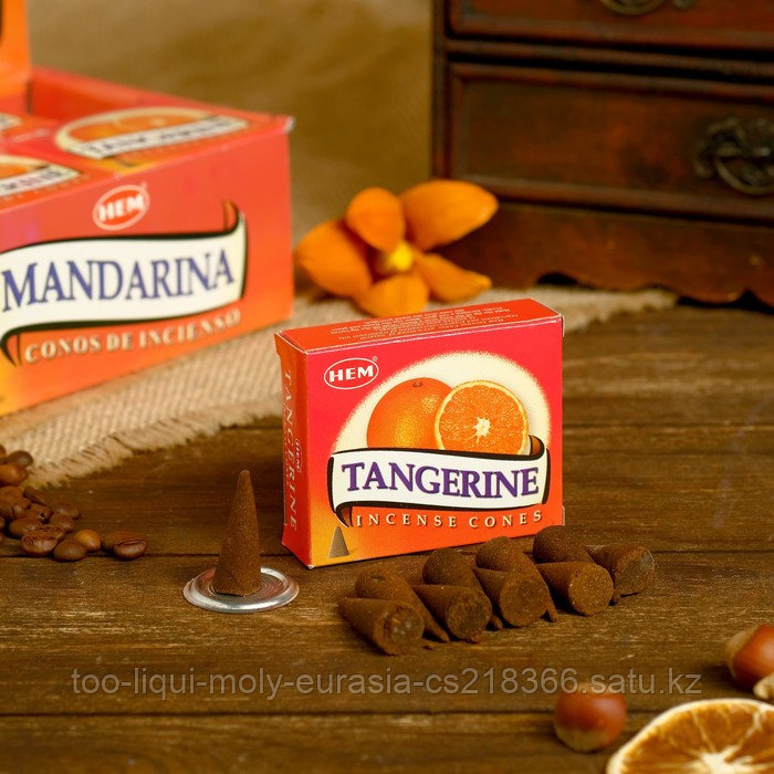 Благовония "HEM" 10 конусов Tangerine Cones - фото 1 - id-p106000038