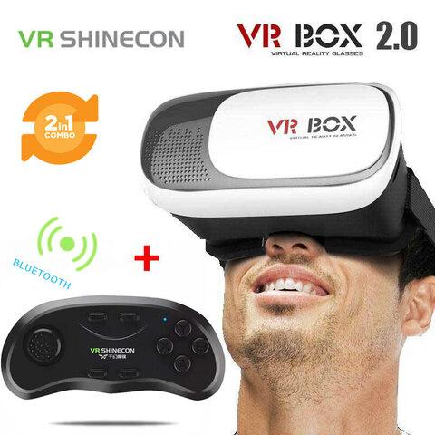 Очки для игр в виртуальной реальности VR BOX II [+ bluetooth-геймпад] - фото 1 - id-p85093741