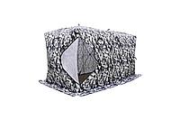 Палатка зимняя двойной куб "HUSKY" H182, oxford 210D, р.181*360*210 см., 3 слоя, цвет: камуфляж