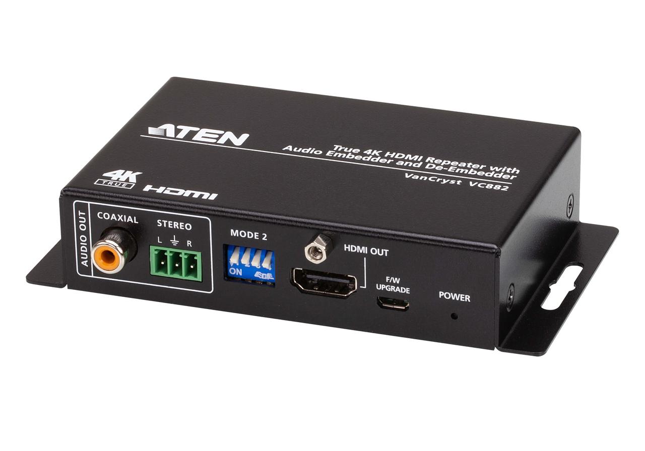 Повторитель True 4K HDMI-сигнала с функцией встраивания и извлечения звука ATEN VC882 - фото 1 - id-p106003036