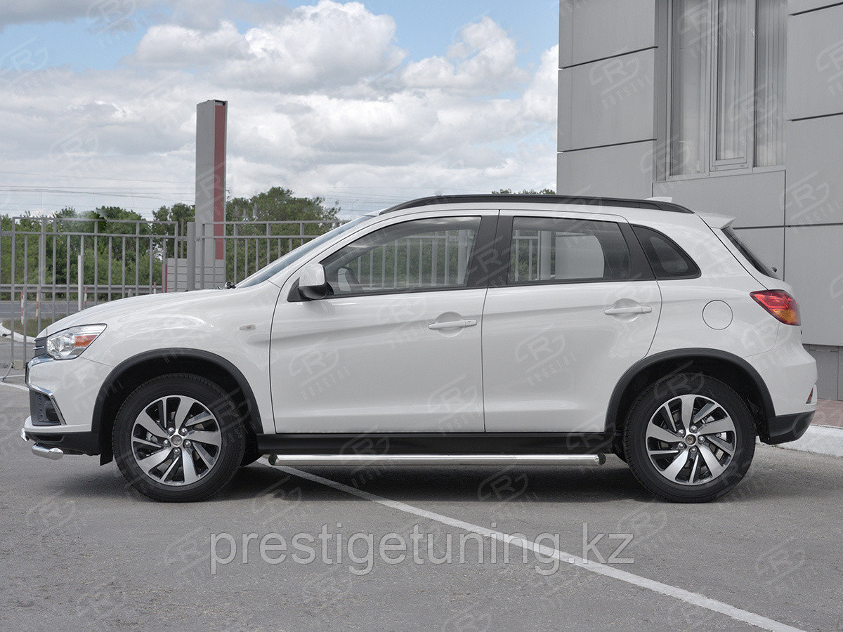 Пороги труба d63 секции (вариант 1) Mitsubishi ASX 2016-20 - фото 3 - id-p106002999