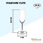 Набор бокалов для шампанского 230 мл Wilmax 6 шт (888027), фото 2