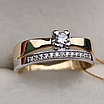 Кольцо 18р золото 585 пробы с фианитами, 3.93 гр, фото 4