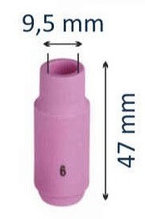 Сопло керамическое №6 d=9,5mm (WP-17-18-26) L=47mm