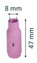 Сопло керамическое №5 d=8,0mm (WP-17-18-26) L=47mm